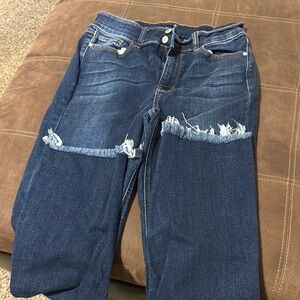 Distressed Denim Jeans